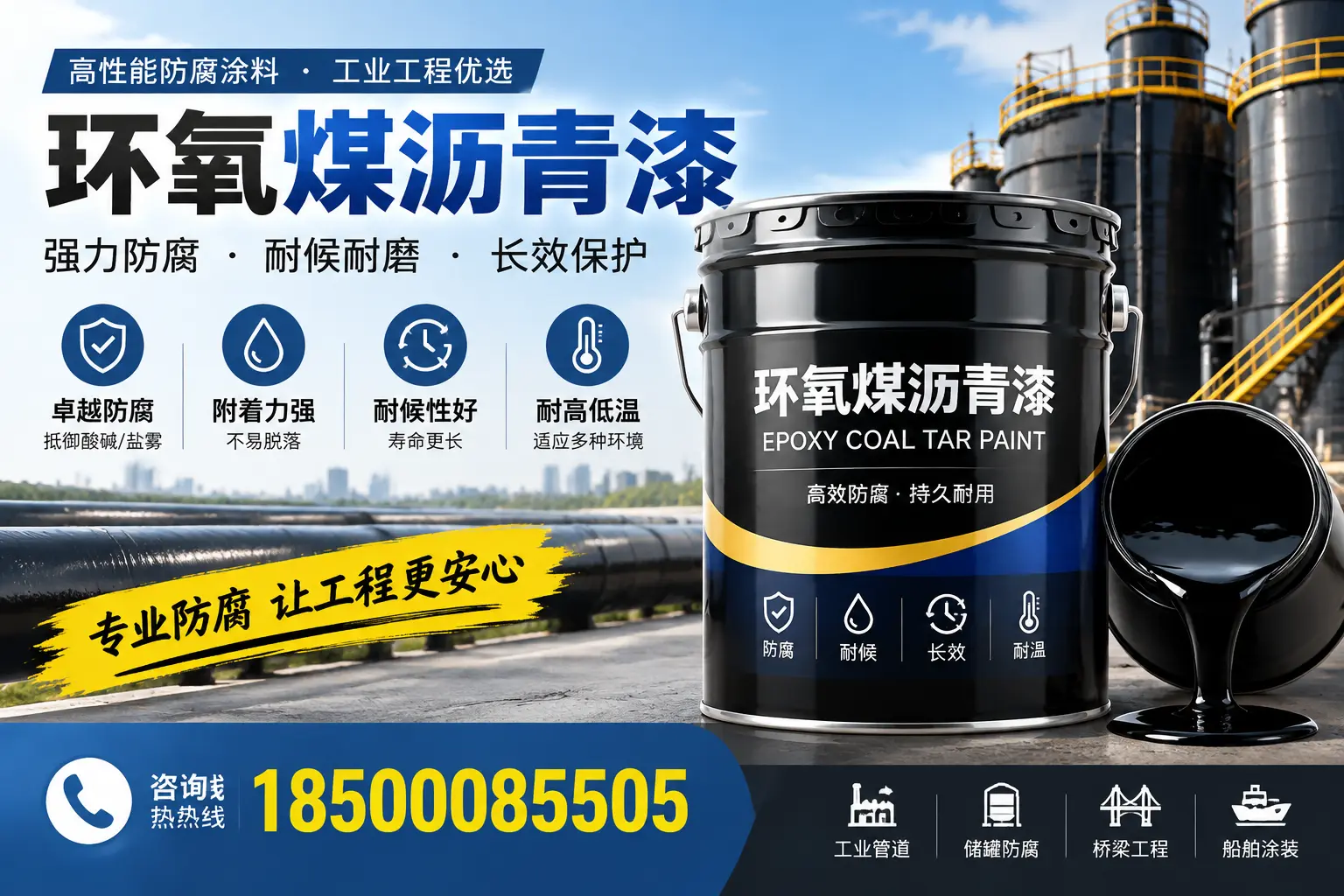 环氧煤沥青漆的施工方法与注意事项，确保在湘潭顺利完成